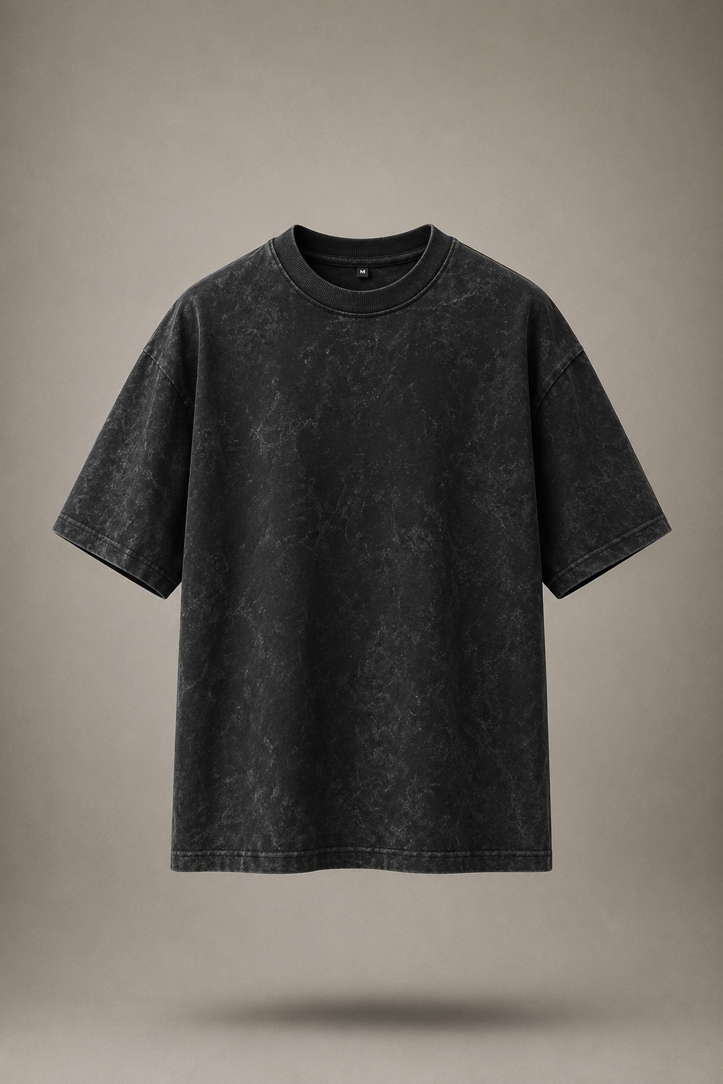 Oversized Premium Tee - Acid Wash - Black